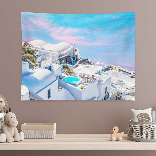 Greece Dreams #digitalart #travel Tapestry
