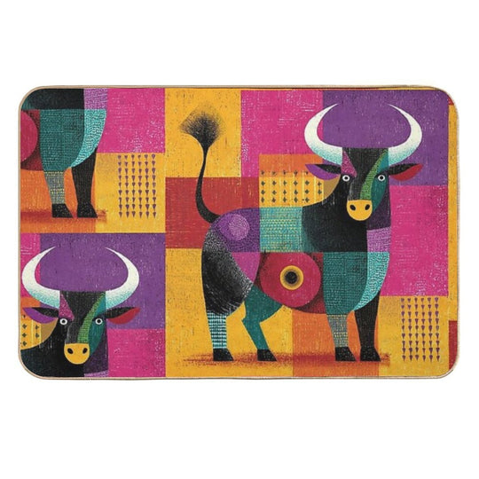 Taurus Once They Decide To Do Something...  Repositionable Bath Mat