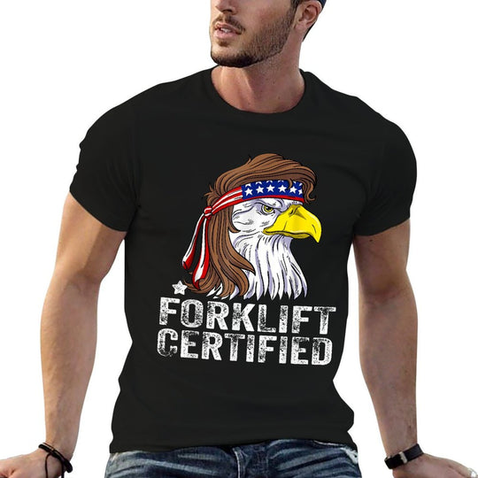 Forklift Certified Meme Eagle Mullet USA Fork Lift Forklift  Classic T-Shirt
