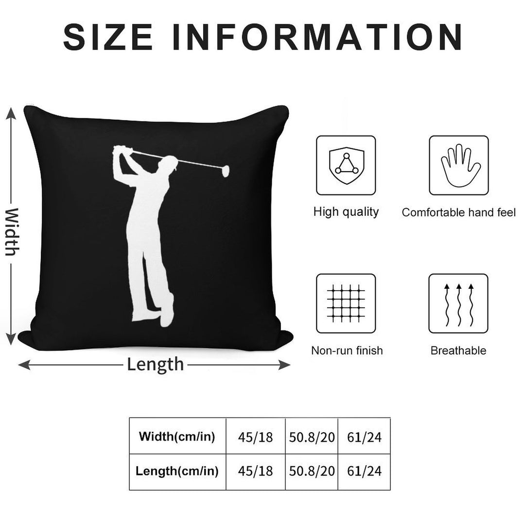 Golfer Soft Ultra-Soft Texture Throw Pillow
