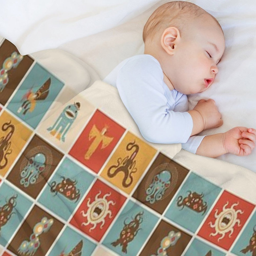 The Lovecraftian Squares Lightweight Throw Blanket