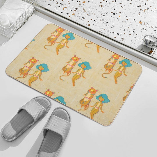 Sweet And Tiger  Rapid-Drying Bath Mat
