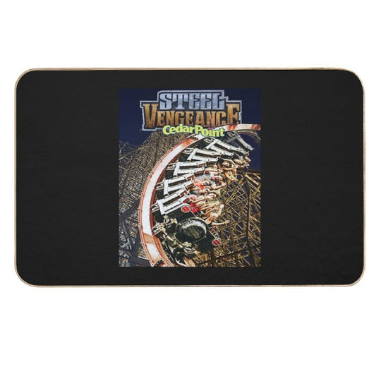 Steel Vengeance Rollercoaster @ Cedar Point, Custom Photograph  Pet-Safe Bath Mat