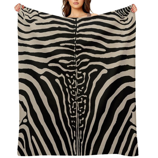 Zebra Stripes Zebra Print Shrink-resistant Throw Blanket