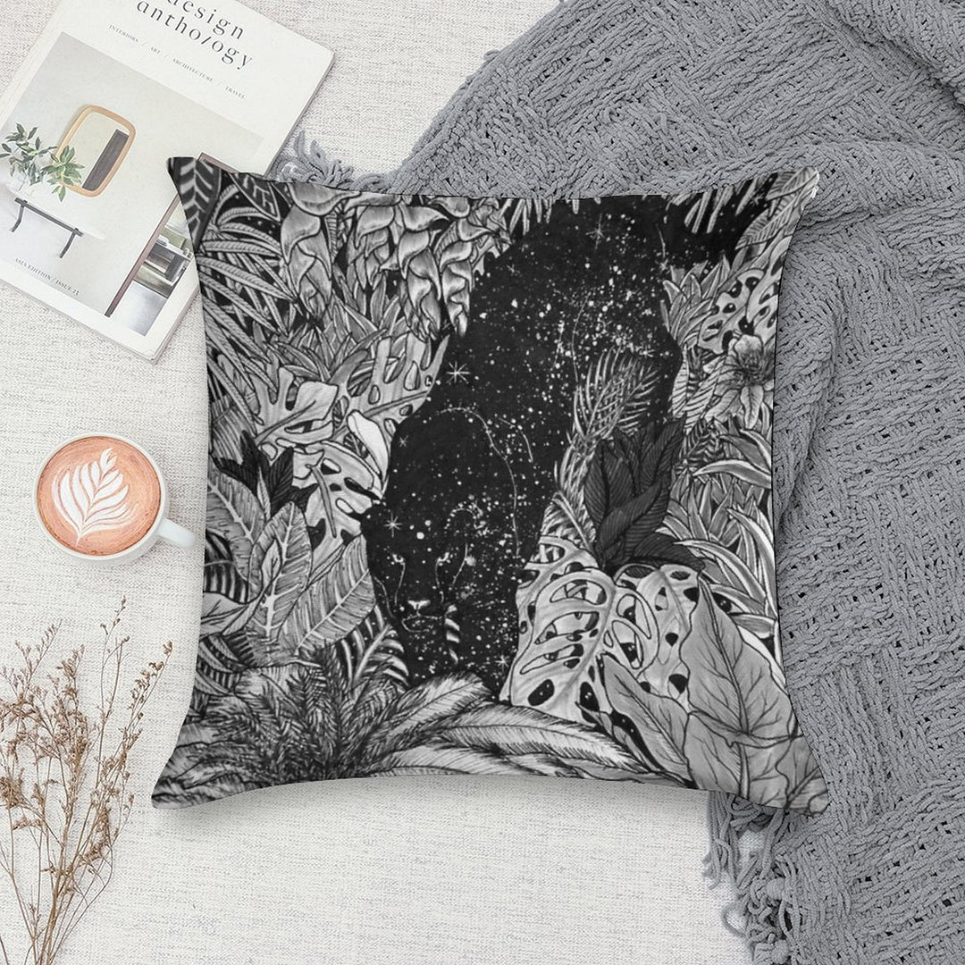 The Jungle at Night Soft Fade-Resistant Throw Pillow