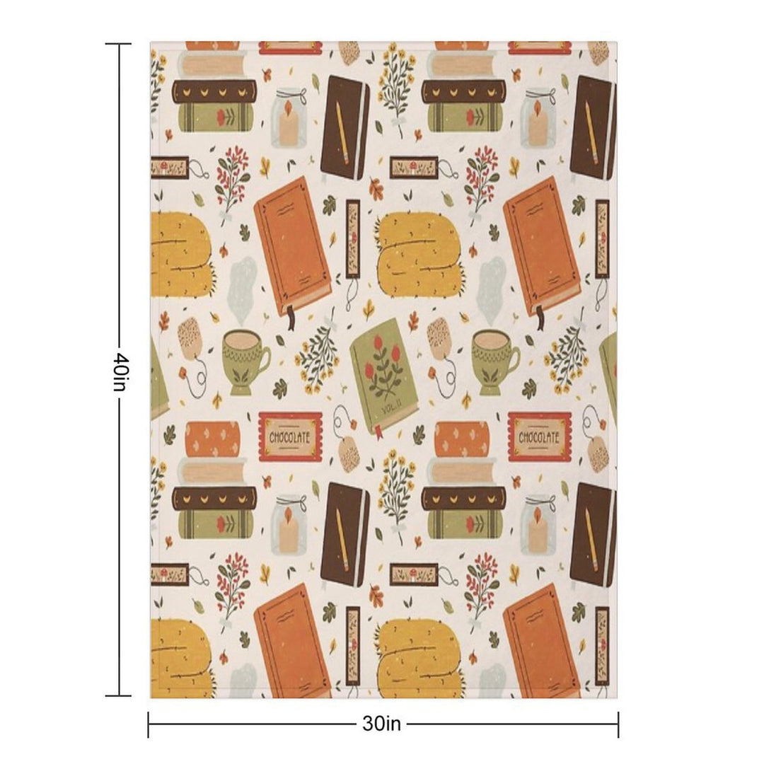 Cozy Reading Time Quick-dry Throw Blanket