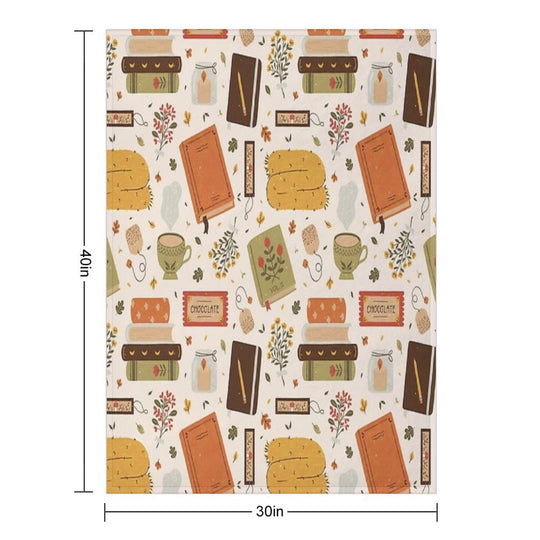 Cozy Reading Time Quick-dry Throw Blanket