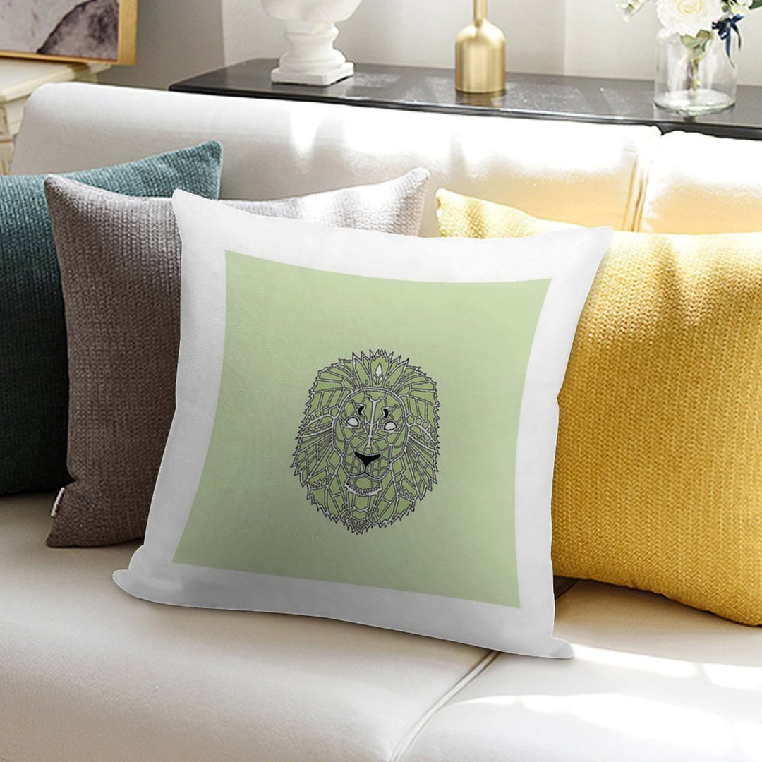 Lion #2 Soft Durable Construction Throw Pillow