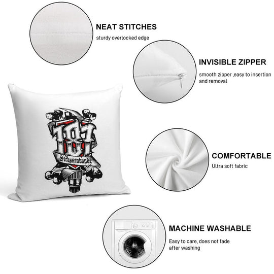 187 Smokezz Hiphop Soft Easy Maintenance Throw Pillow