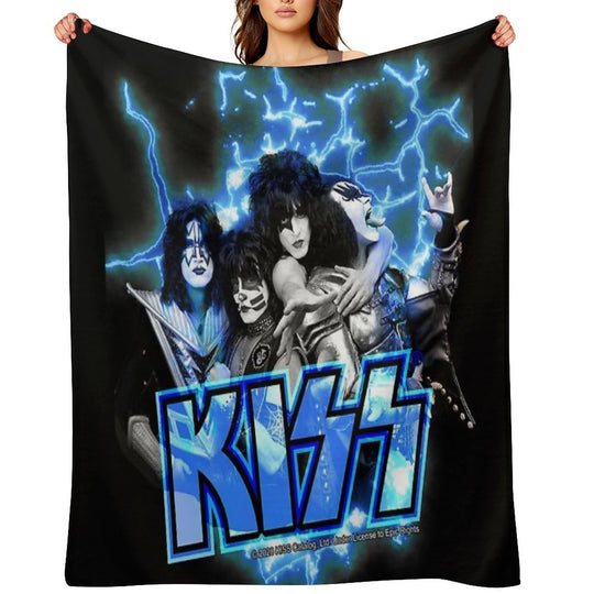 KISS ® The Band - All Members Electric Anti-pilling Throw Blanket
