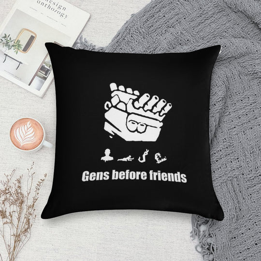 Gens Before Friends! Soft Home Decor Throw Pillow