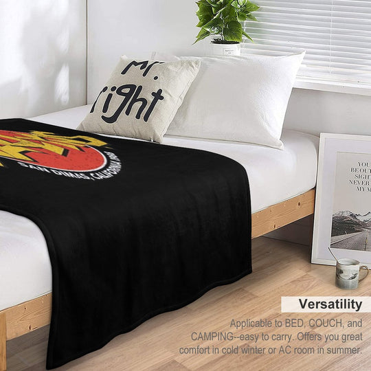 Bill Ted Wild Stallyns Band Patch 70 Comfort Throw Blanket