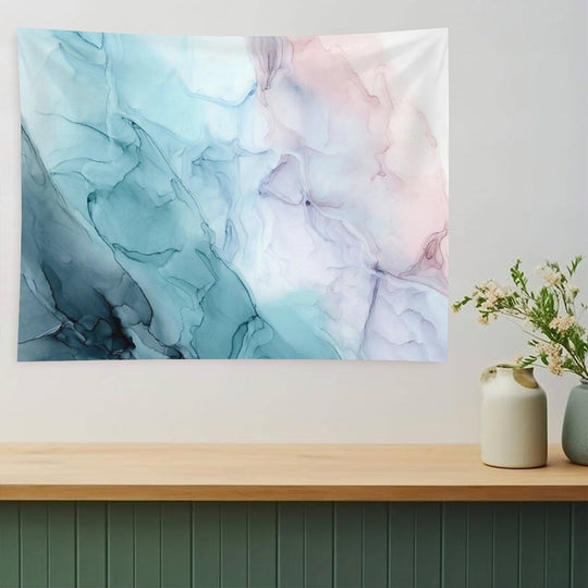 Beachy Pastel Flowing Ombre Abstract 1 Tapestry