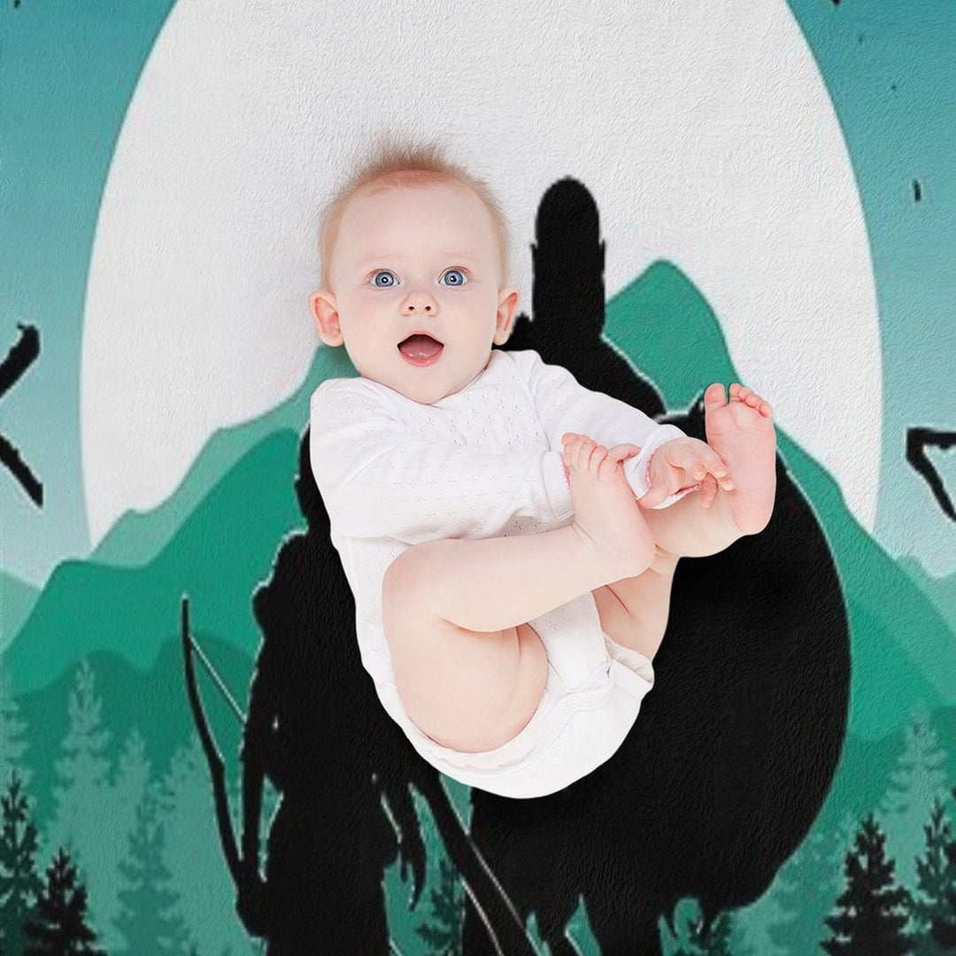 Kratos And Son Velvety-soft Throw Blanket