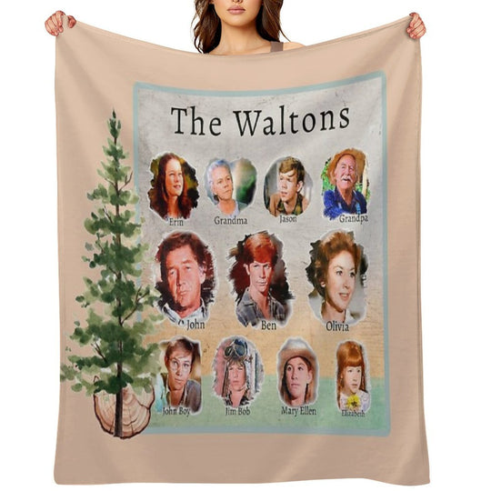The Waltons TV Show Wrinkle-free Throw Blanket