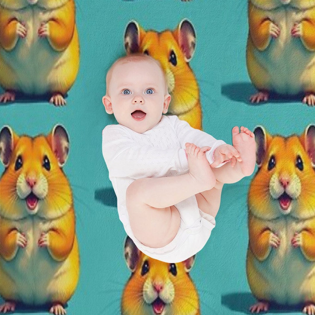 Cute Hamster Premium Throw Blanket