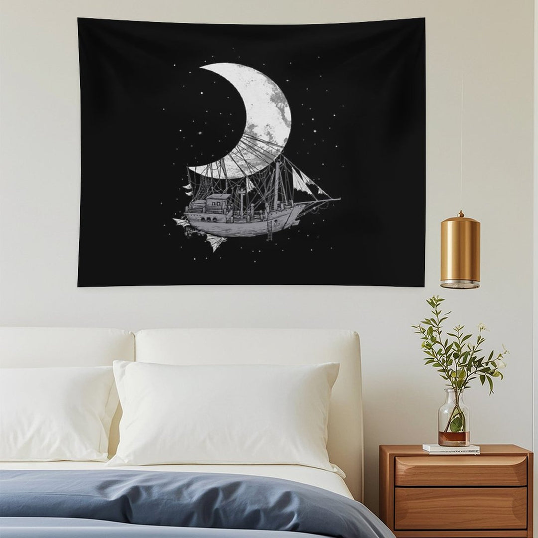 Moon Ship Tapestry