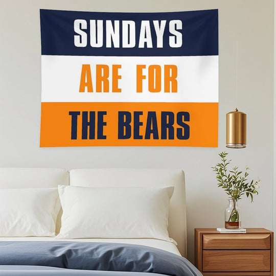 Sundays Are for The Bears, Chicago Bears Tapestry