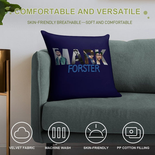 Mark Forster Hoodie  Mark Forster Graphic T Shirt Soft Short Plush Fabric Throw Pillow