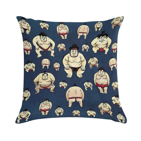 Sumo Time Soft Durable Construction Throw Pillow