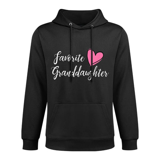 FAVORITE GRANDDAUGHTER Heart Distressed Vintage Adjustable Hood Hoodie