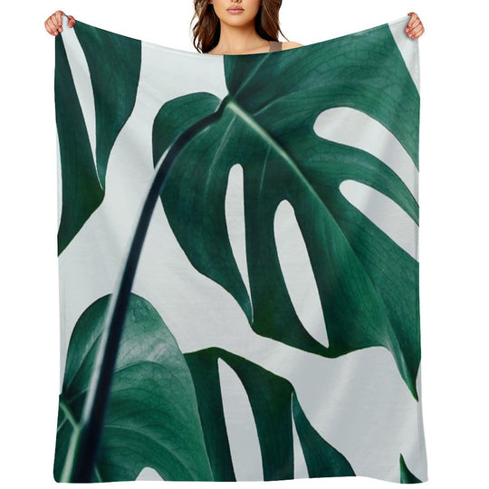 Monstera #redbubble #artprints Quick-dry Throw Blanket