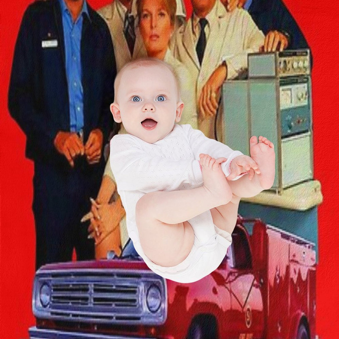 Retro Vintage 70s EMERGENCY! Cast Tribute Multi-functional Throw Blanket