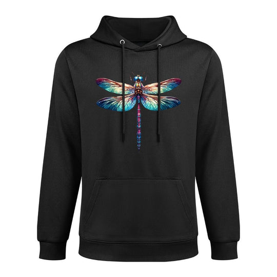 Colorful Dragonfly Watercolor Art Insect Lover Earth Day Breathable Fabric Hoodie