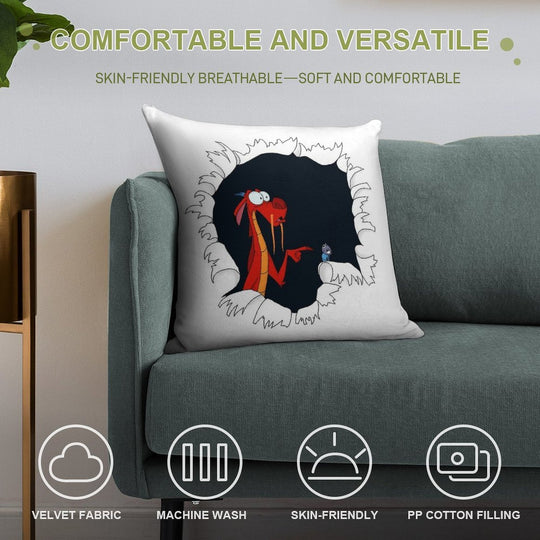 He Did It Soft Home Decor Throw Pillow