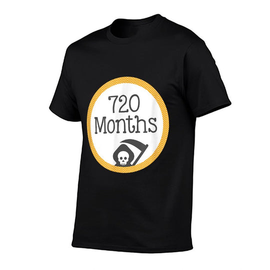 Funny 60th Birthday Milestone Belly Badge Gift  Ribbed Collar T-Shirt