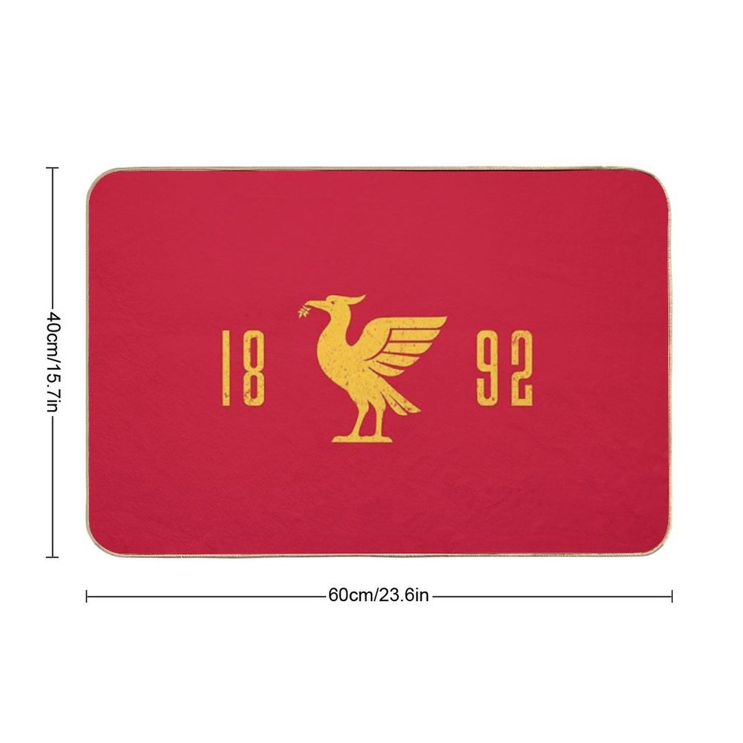 Liverpool 1892 Retro Vintage  Repositionable Bath Mat