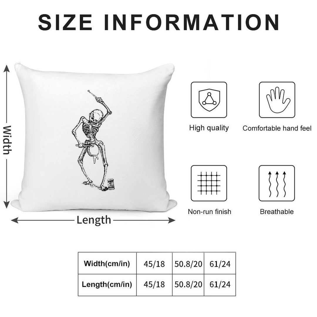 Dance of Death 2 Soft Warmth Comfort Throw Pillow