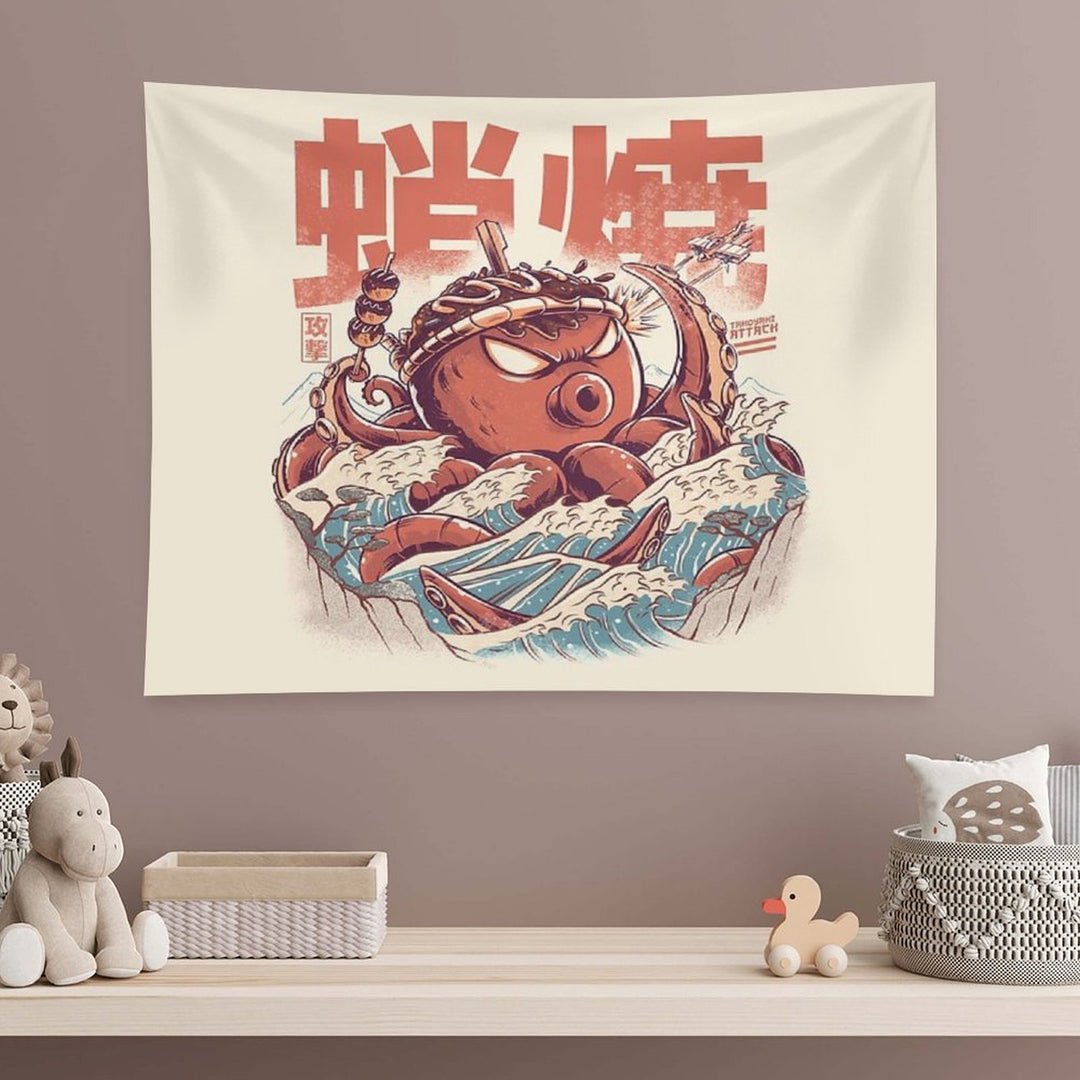 Takoyaki Attack Tapestry