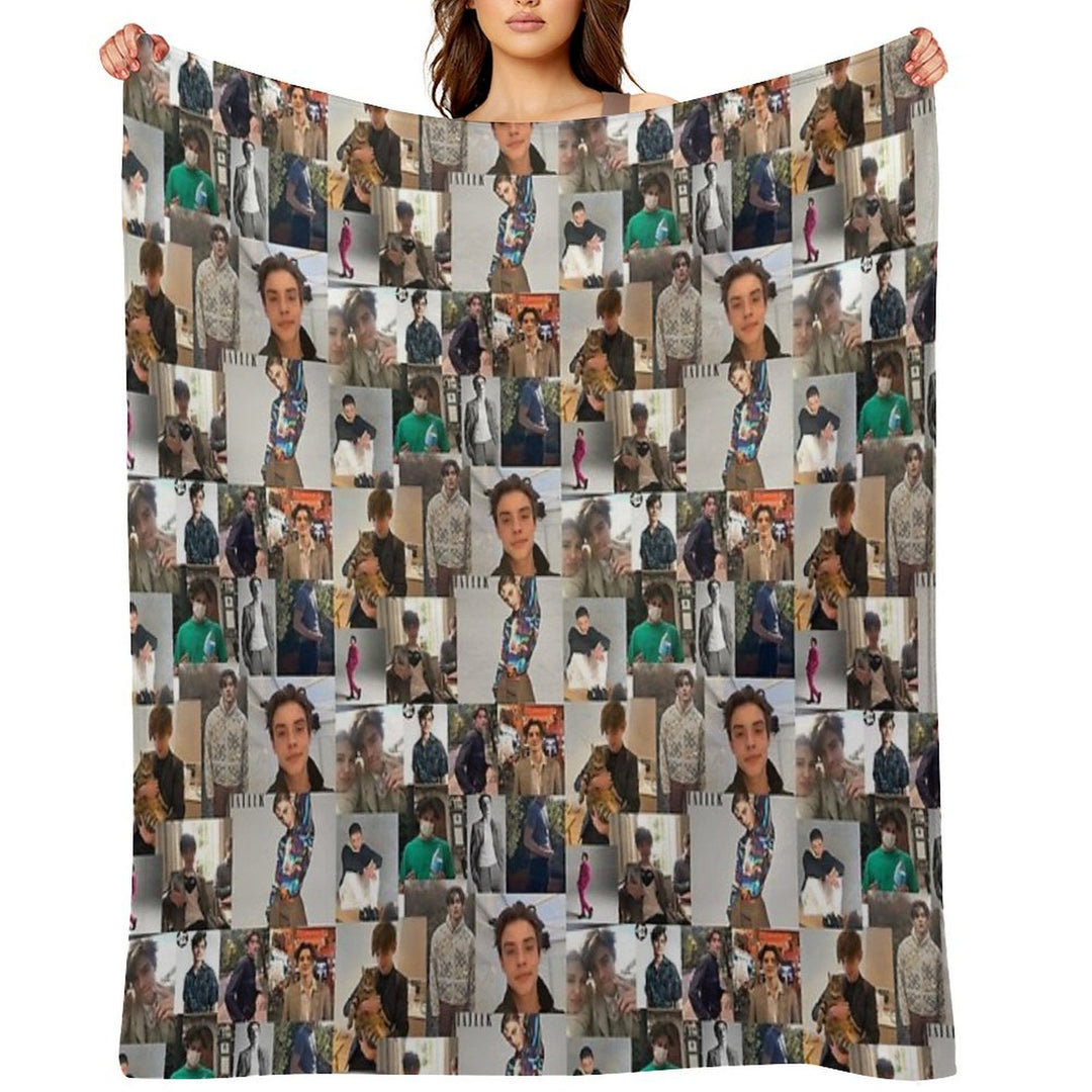 Louis Partridge Poster Lightweight Throw Blanket