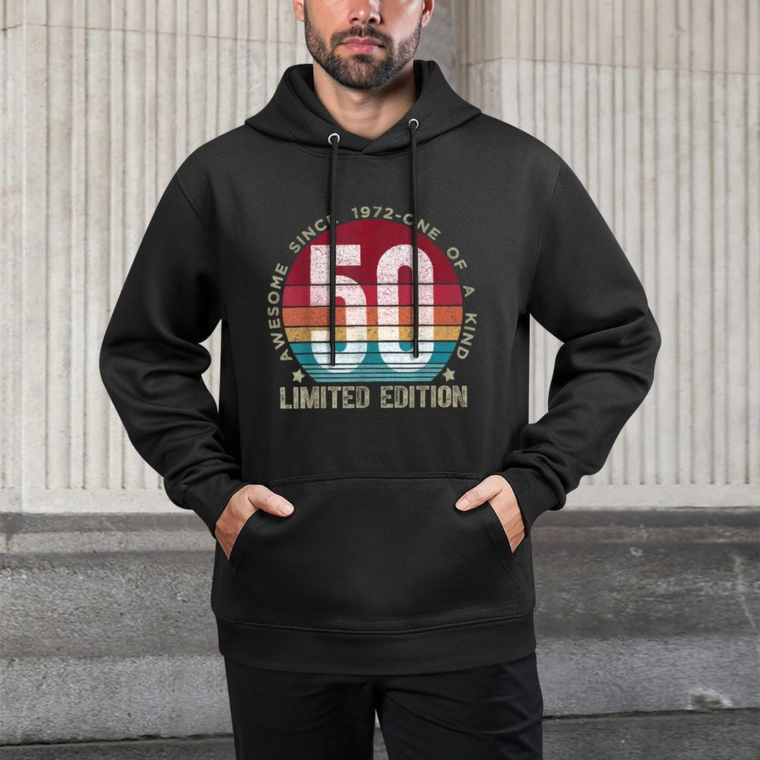 50 Year Old Vintage 1972 Retro Limited Edition 50th Birthday Moisture-Wicking Hoodie