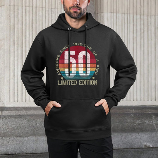 50 Year Old Vintage 1972 Retro Limited Edition 50th Birthday Moisture-Wicking Hoodie