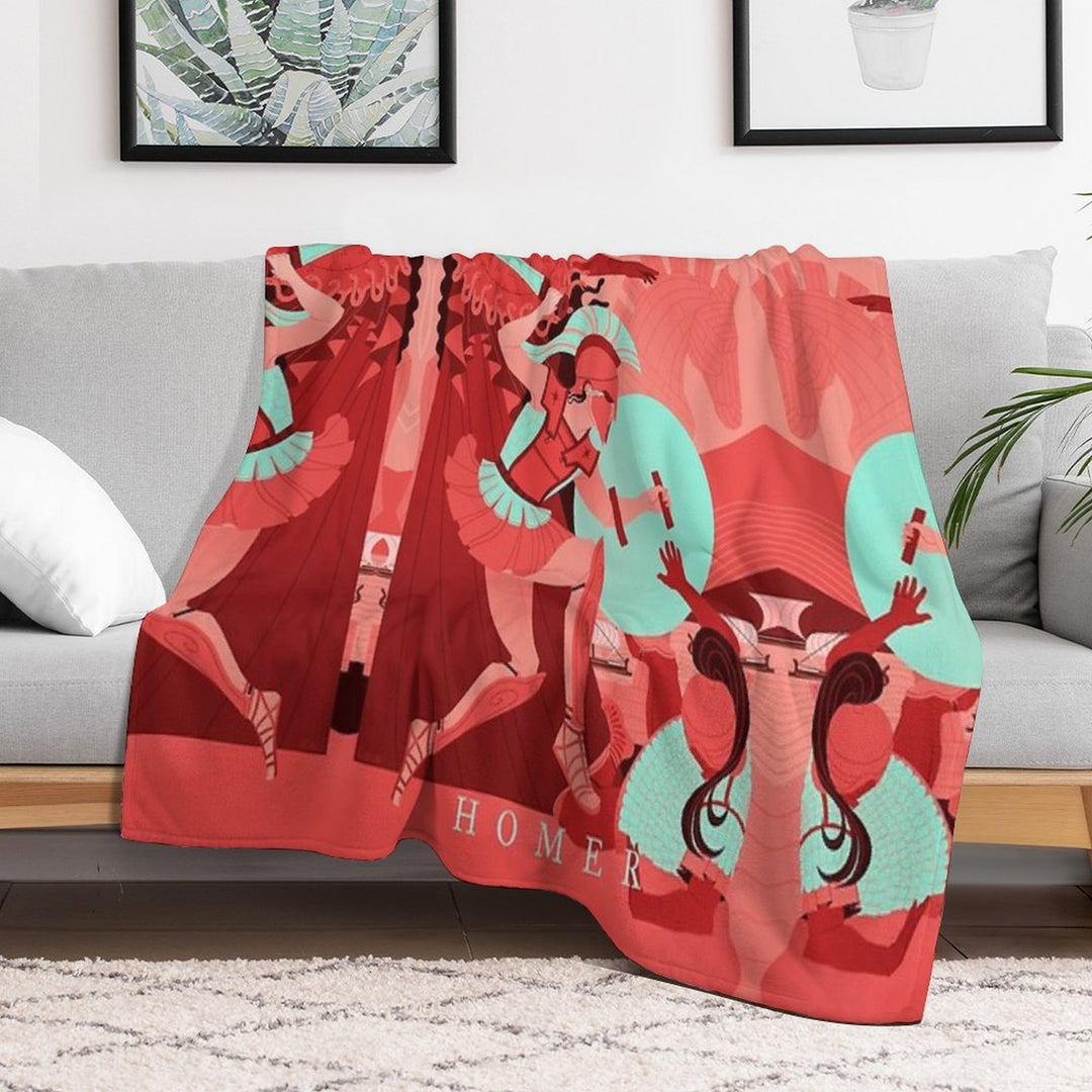 The Iliad Anti-pilling Throw Blanket