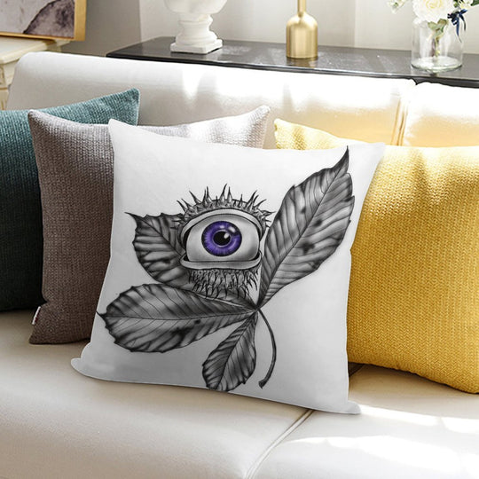 Mystic Chestnut Eye – Enchanted Forest Magic Soft Skin-Friendly Throw Pillow