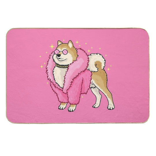 Fabulous Shiba  Eco-Friendly Bath Mat