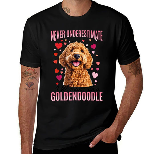 Goldendoodle Dog Breed Never Underestimate A Woman with A  Affordable Price T-Shirt