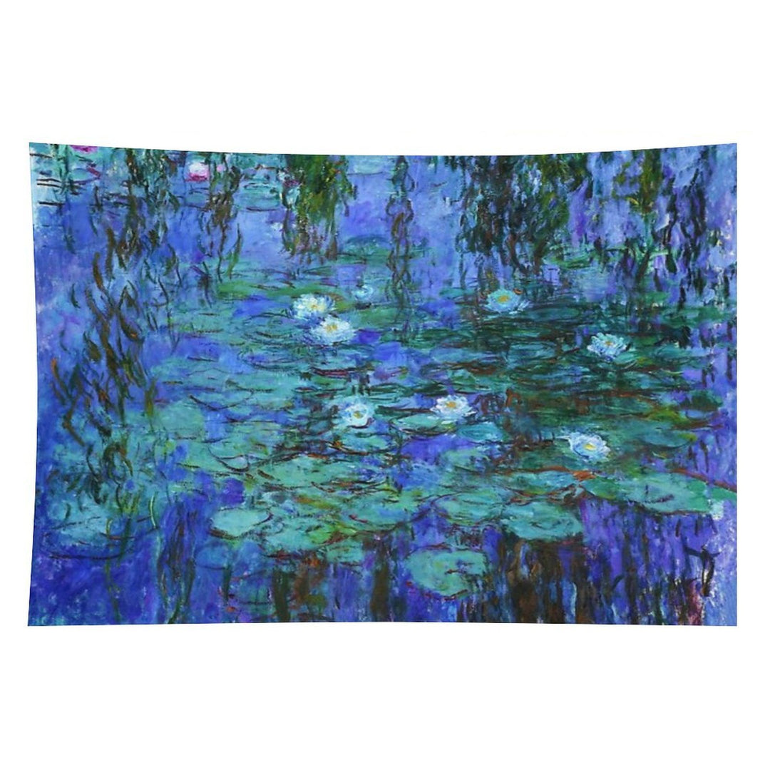 Claude Monet Water Lilies - Blue Water Lilies Tapestry