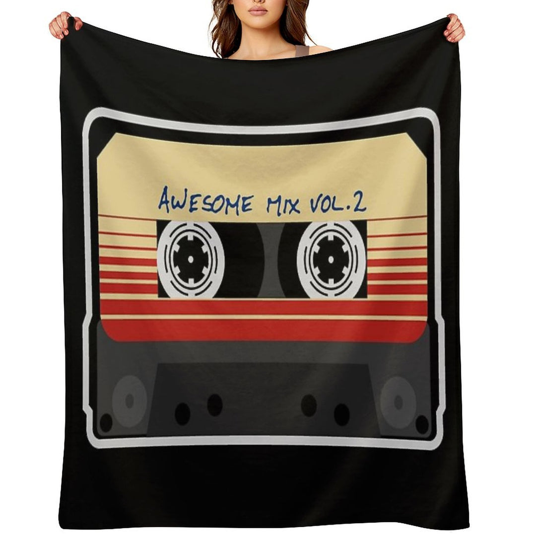 Awesome, Mixtape Vol 2, Cassette, Retro, Comfort Throw Blanket