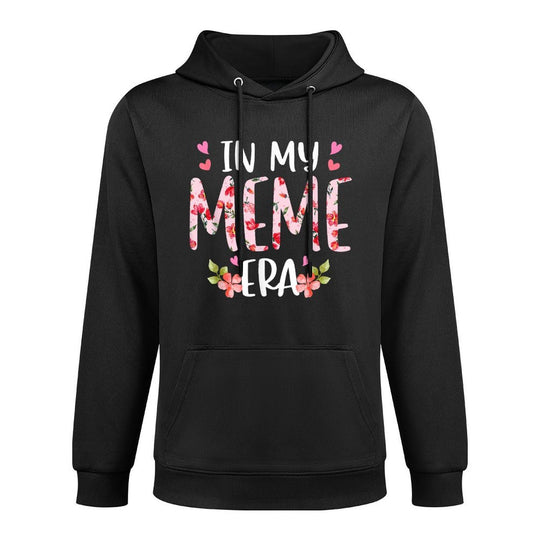 In My Meme Era Floral Mothers Day Flower Girly Women Cotton-Polyester Blend Hoodie