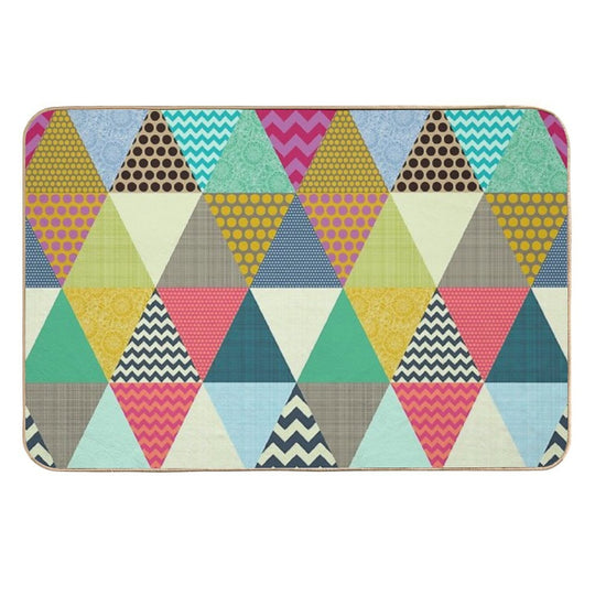 New York Beauty Triangles  Repositionable Bath Mat