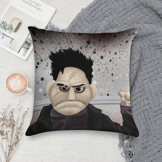 Angel - Smile Time Puppet Soft Fade-Resistant Throw Pillow