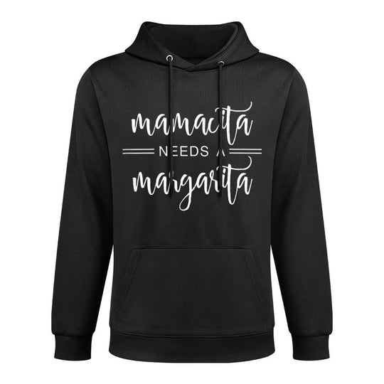 Womens Mamacita Needs A Margarita Breathable Fabric Hoodie