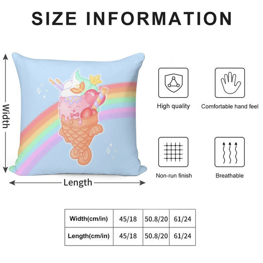 Taiyaki Ice Cream Soft Anti-Pilling Throw Pillow