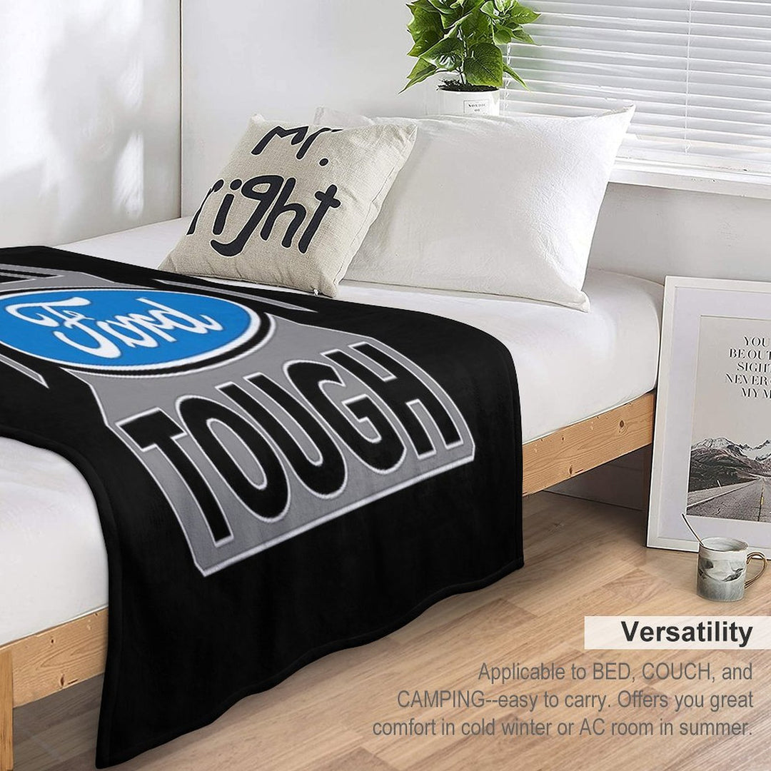 Ford Trucks Built Ford Tough Compact Throw Blanket