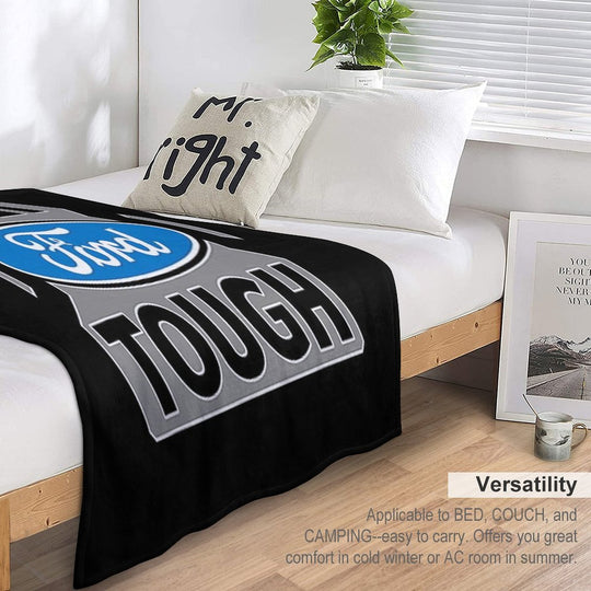 Ford Trucks Built Ford Tough Compact Throw Blanket