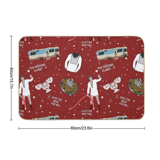 Cousin Eddie Christmas Vacation Shitters Full  Fade-Resistant Bath Mat